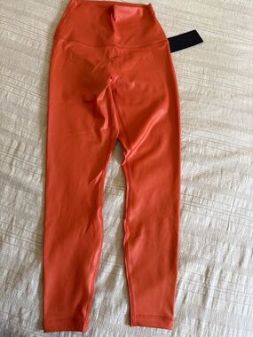 90 Degree By Reflex High-Waist Orange Leggings for Women